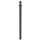 Ornamental bollard | Series 478B | � 76 mm | stationary, for casting in concretewith ground anchor, total length approx. 1300 mm | without lock | with 2 eyelets
